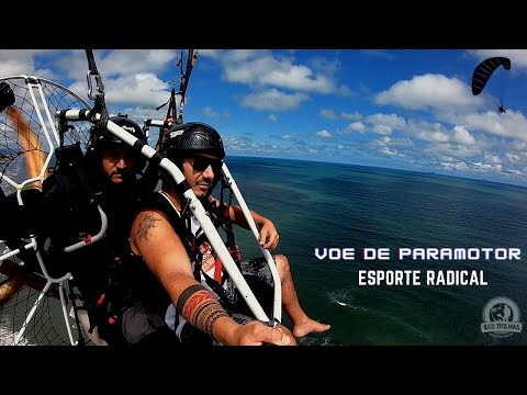 Vôo de Paramotor em Itanhaém #vooduplo #paramotor