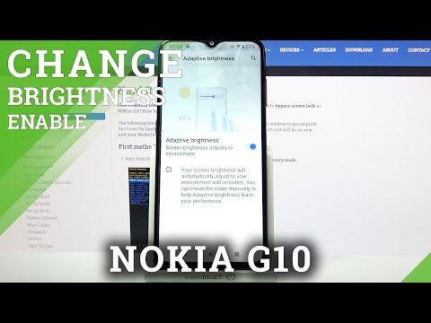 How to Activate Auto Brightness on NOKIA G10 - Turn On Auto Brightness