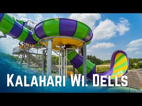 All Big Waterslides at Kalahari Resort Wisconsin Dells, USA (2017 Edition)