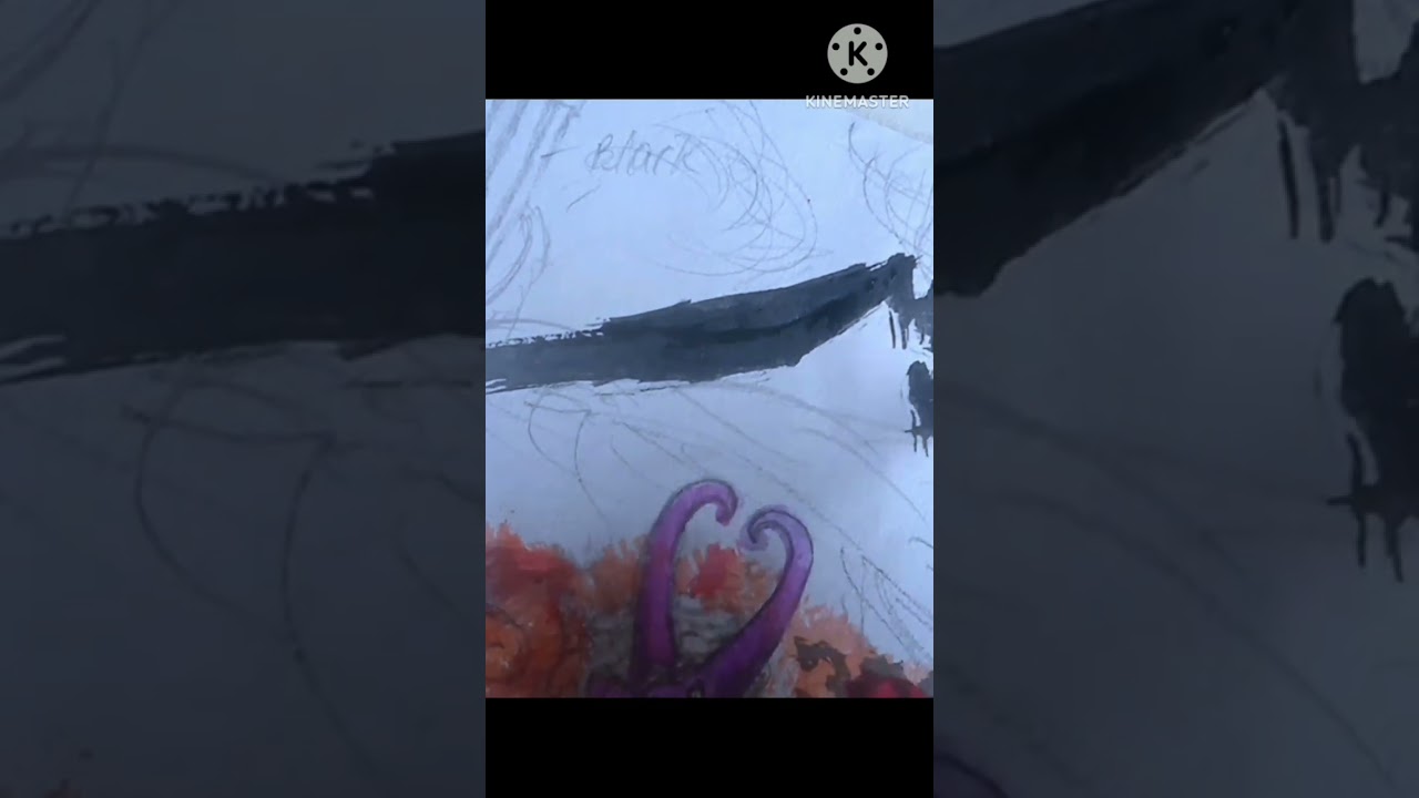 Heaven Vs Hell /watch till the next #drawing #art #watercolorpainting