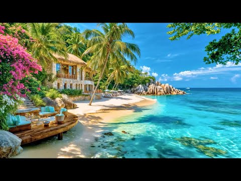 Bossa Nova on a Tropical Beach – Chill Brazilian Jazz & Ocean Sounds | Relax, Study,Dream & Escape🌊🎷