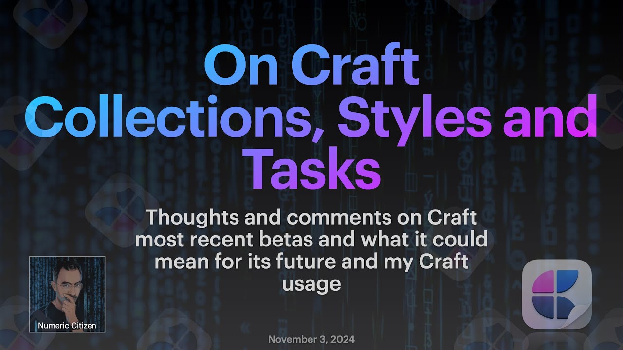 On Craft Collections, Styles & Tasks