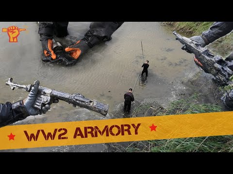 Thrilling WEAPON STASH found while Magnet Fishing!