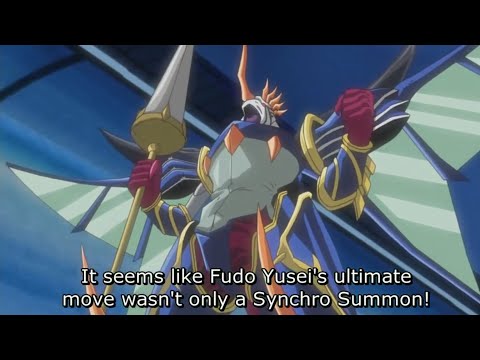 Yusei Fusion Summons Dragon Knight Dragoequites by combining Junk Warrior and Stardust Dragon!