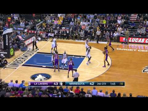 Jordan Hill Highlights Lakers vs. Timberwolves 12.14.2014 - 13 Points, 3 Rebounds