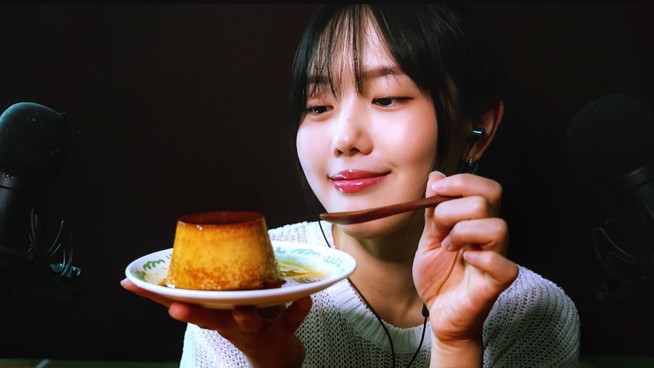 ASMR 잠이 오는 푸딩 만드는 소리와 이팅 사운드 🍮眠くなるプリンを作る音と食べるサウンド Sound of making pudding and eating sound 🍮 - inASMR