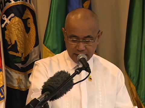 Opening statement PH-US talks. Defense undersecretary for defense affairs Honorio Azcueta