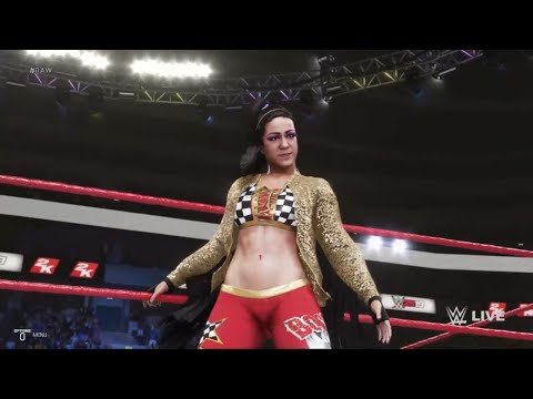 WWE 2K19 - Bayley with Sasha Banks VS Alicia Fox with The Singh Brothers and Jinder Mahal