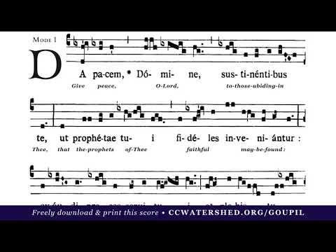 INTROIT • “Da Pacem” (18th Sunday after Pentecost)