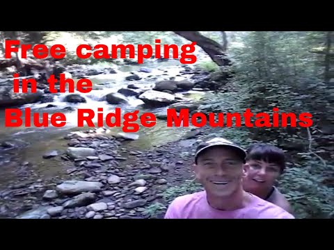 Best FREE camping location Blue Ridge Mountains in Virginia. Apple Orchard Falls Area