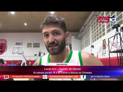 Lucas Arn - Atenas venció 83 a 75 a Hispano en el Gimnasio Juan Bautista Rocha