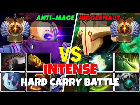 ANTI-MAGE (Carry) vs JUGGERNAUT (Carry) - Epic Battle Of Immortal Rank Dota 2 Players - Z Dota 2