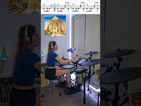 Powerslave - Iron Maiden #shorts #drums #ironmaiden