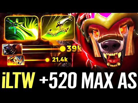 🔥 iLTW Ursa Butterfly + Swift Blink MAX Agility Build — +520 Attack Speed MAD Bear Carry Dota 2 Pro