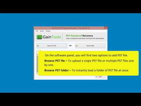 Videos from GainTools PST Password Recovery Software