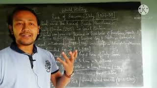 History | Class-XI | Chapter-11 | Rise of Fascism : Italy 🇮🇹 [1922-39] [Part-1] 👉 Mr. AD