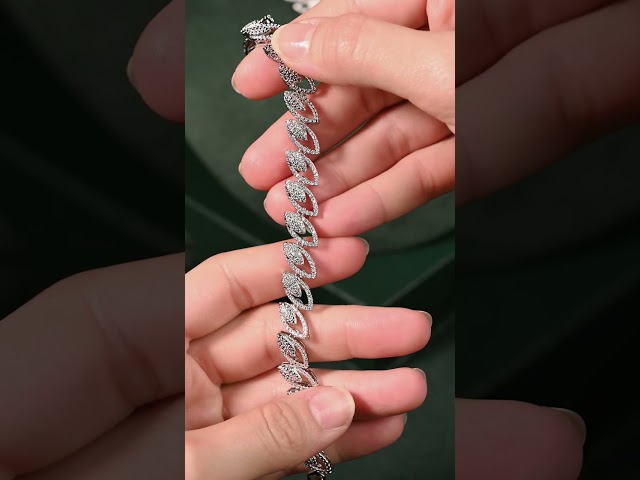 طقم مجوهرات مرصع بالزركون من 5 قطع راقية للمناسبات