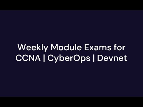 How to attempt Module Exams in CCNA CyberOps Devnet Course