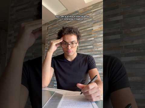 POV: You're at school and you're doing your English listening test - Kiro Ebra #comedy #shorts