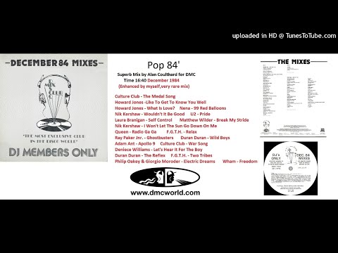 Pop'84 (DMC Mix by Alan Coulthard December 1984)