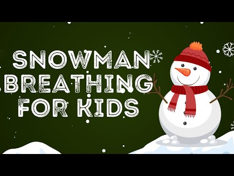 Snowman Breathing Exercise for Kids | Improve Lung Capacity | Christmas Yoga for Kids | Yoga Guppy