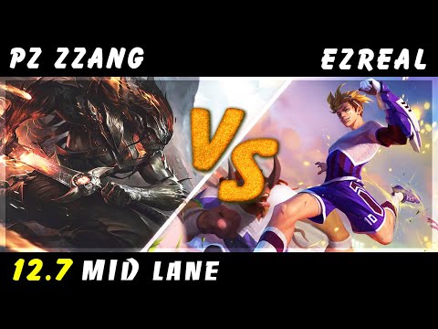 Pz Zzang - Yasuo vs Ezreal MID Patch 12.7 - Yasuo Gameplay