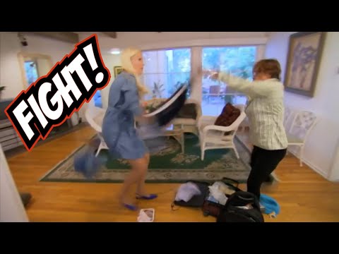 Arg Gunilla i Slagsmål med Caregiver - Svenska Hollywoodfruar (S6 Ep1-2)