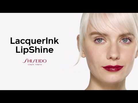Shiseido LacquerInk Lip Shine pigmentuotas lūpų blizgis, 305 Red Flicker, 6 ml video
