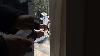 How to open sliding patio door when lock will not disengage