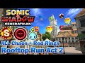 Sonic Generations SxSG Rooftop Run Act 2 All Chaos Red Rings S Rank