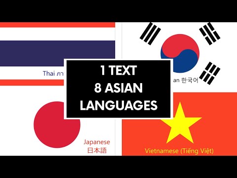 Asian Languages Comparison