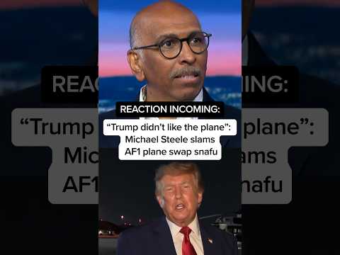'Trump didn't like the plane': Michael Steele SLAMS AF1 plane swap snafu