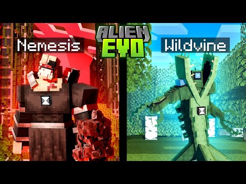 Darkside of Anur & Wildvine! Alien Evo Addon Review! (Minecraft Ben 10)