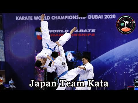 Japan Male Team Kata World Karate Championship Dubai 2021| EMPI Kata | Amazing Team Performance WKF
