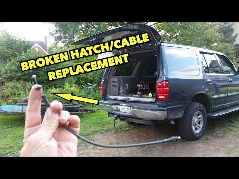 Fixing a Broken Rear hatch with new Cable on Ford's Expedition's and more.