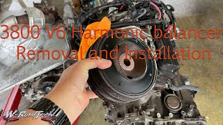 3800 Series V6 Harmonic Balancer Removal and Installation L67 L36 L26 L32