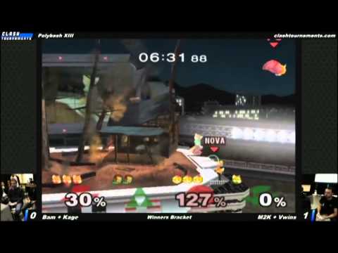 Polybash XIII - CT EMP Mew2King + Vwins vs SS Kage + Bam - SSBM