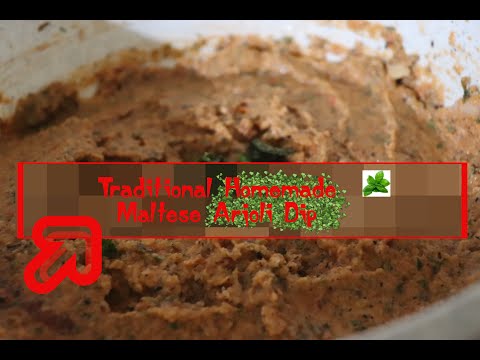 From The Maltese Kitchen | Traditional Homemade Arjoli Dip