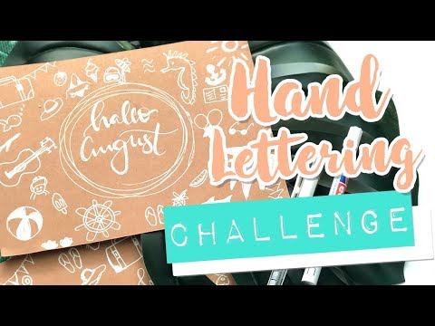 Hallo August I August Setup Handlettering + Sketchnotes CHALLENGE #letteringmitooobacht