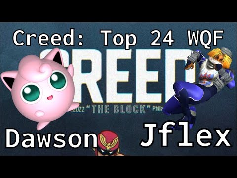 Creed - Dawson (Jigglypuff) vs Jflex (Sheik) - Top 24 WQF