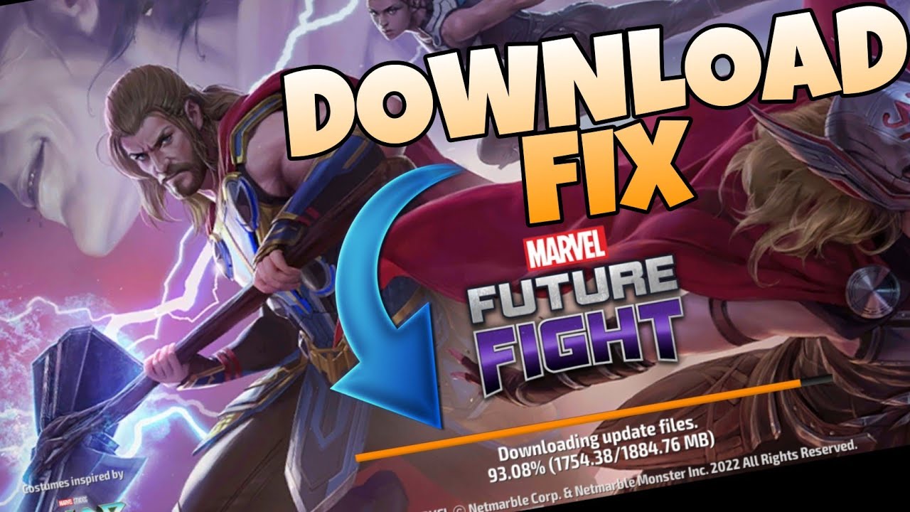 EASY *FIX* for UPDATE DOWNLOAD BUG..!! MARVEL FUTURE FIGHT // MFF // F2P