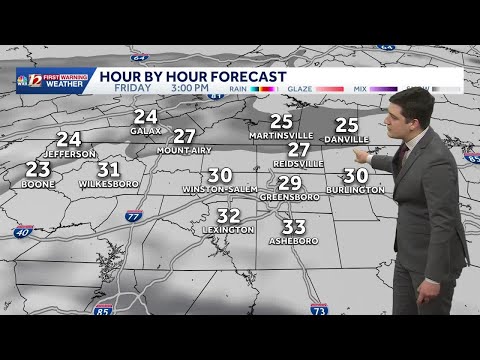 Winter Storm warning issued for the entire state of North Carolina.