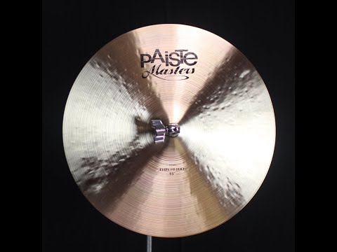 Paiste 15" Masters Thin Hi Hats - 788g/952g (video demo) image 2