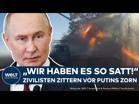 UKRAINE-KRIEG: Putin droht Kiew mit direkten Angriffen! Zivilisten flüchten in Schutzbunker