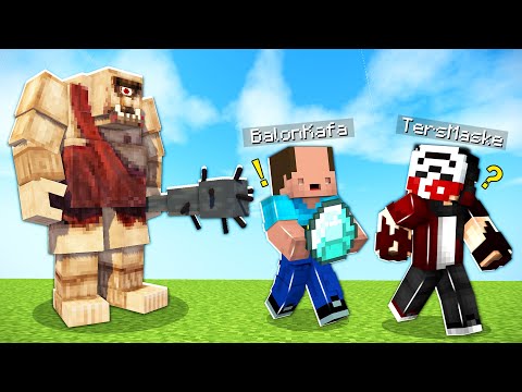 BALON KAFA TEPE GÖZ ELMASLARINI ÇALDI !! - Minecraft