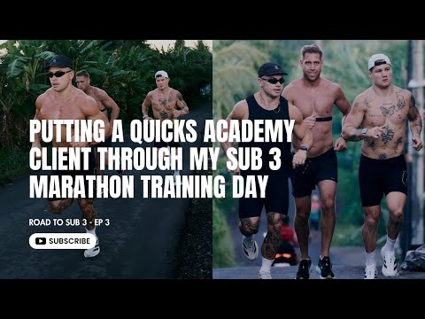 PUTTING A QUICKS ACADEMY CLIENT THROUGH MY SUB 3 TRAINING DAY - ROAD TO SUB 3 EP 3