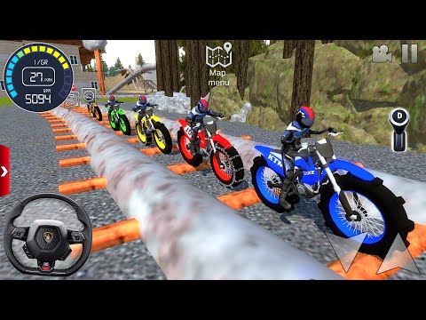 Motorcycle Bike Racing Simulator 2025 - Motocross Bike Stunt Driving 3D #1 - Android / IOS Gameplay