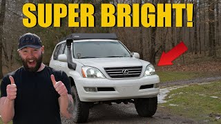 This Headlight Upgrade on my GX470 is INSANE! | Auxbeam Review