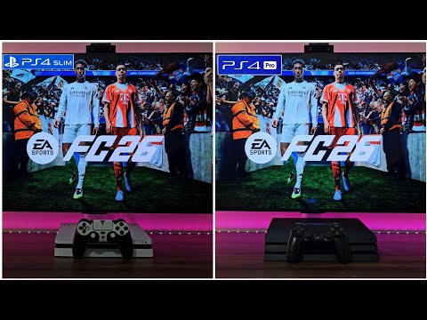 EA FC26 (PS4 Slim Vs PS4 PRO)