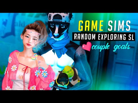 GAME SIMS :D Second Life ♥ Exploring with my Boyfriend ♥ Couple Goals
